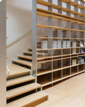Minimal Oak Bookshelf